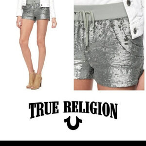True Religion Sequin Runner‎ Short,